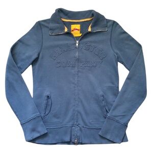 Hollister Surf Company Women's Blue Full Zip Jacket‎ Size Large Juniors